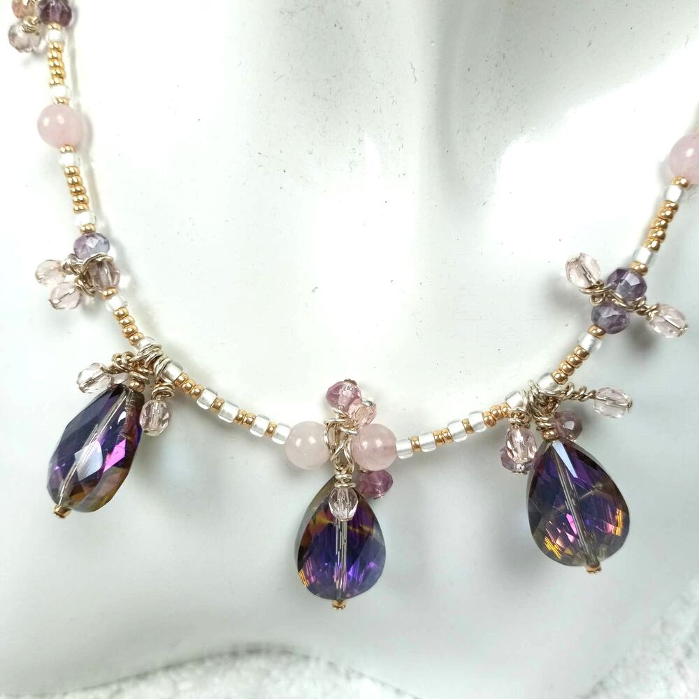 HANDMADE ~ Rendezvous Necklace 16" - Picture 5 of 5